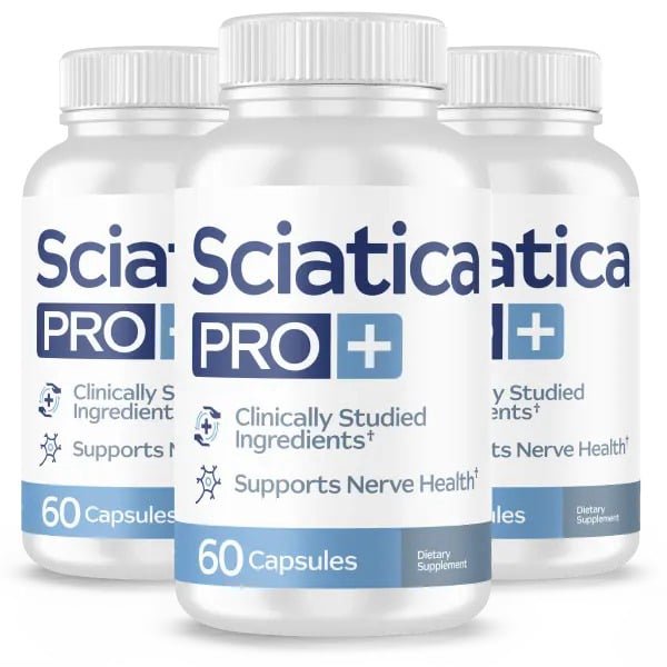 SciaticaPro+ supplement 3-bottle pack for natural sciatica relief